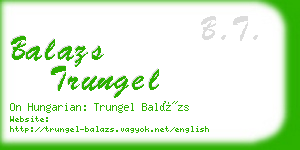 balazs trungel business card